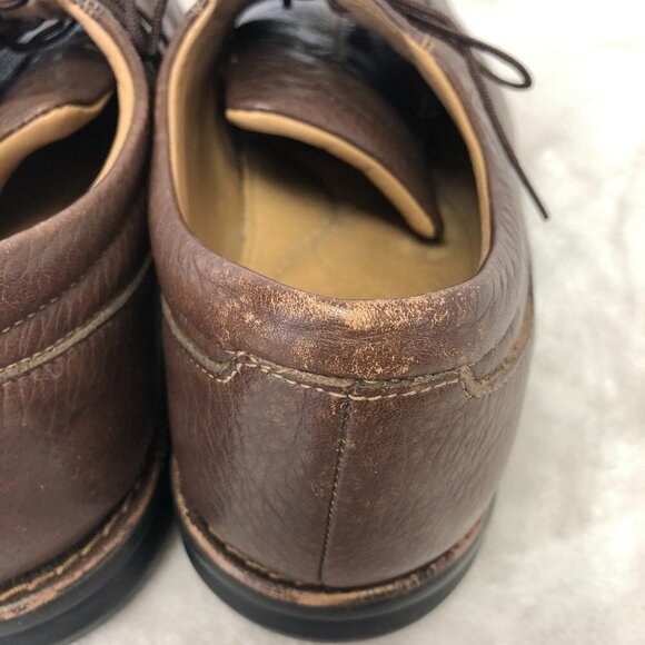 Nunn Bush Men's Leather Lace Up Brown Oxford Loafers Size 9 - Picture 7 of 16